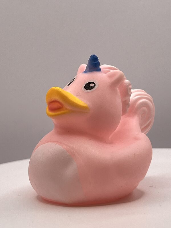 Unicorn Light Pink Rubber Ducks - Image 3