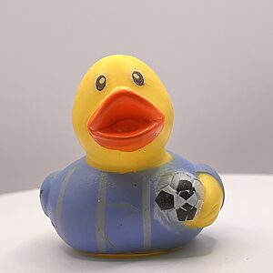 Football (blue and silver stripe) Rubber Ducks