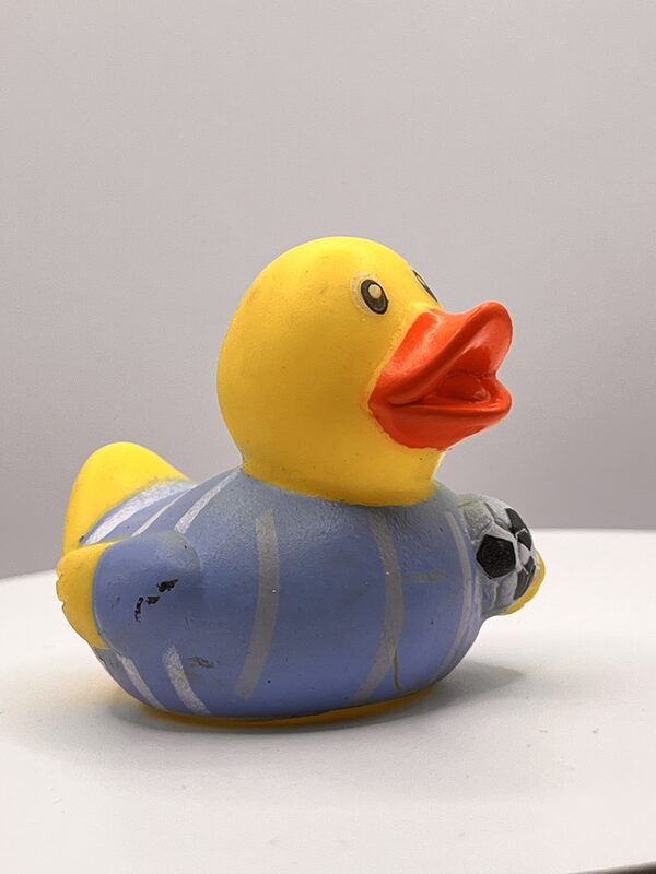 Football (blue and silver stripe) Rubber Ducks - Image 3