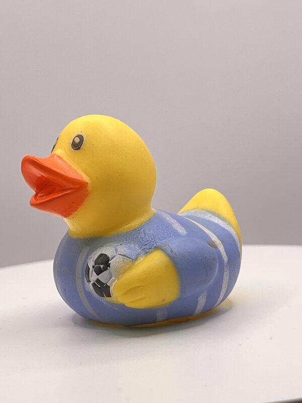 Football (blue and silver stripe) Rubber Ducks - Image 2