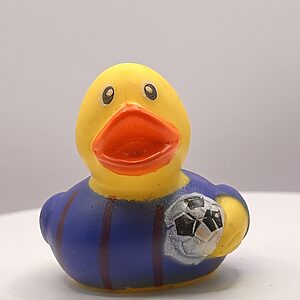 Football (blue and red stripe) Rubber Ducks