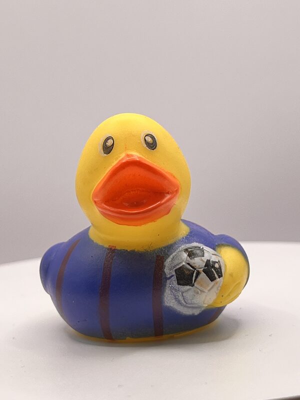 Football (blue and red stripe) Rubber Ducks