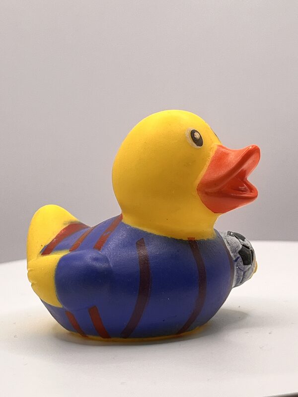 Football (blue and red stripe) Rubber Ducks - Image 3