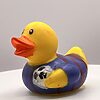Football (blue and red stripe) Rubber Ducks - Image 2