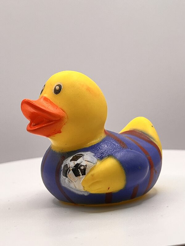Football (blue and red stripe) Rubber Ducks - Image 2