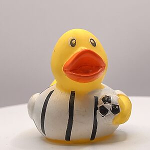 Football (white and black stripe) Rubber Ducks