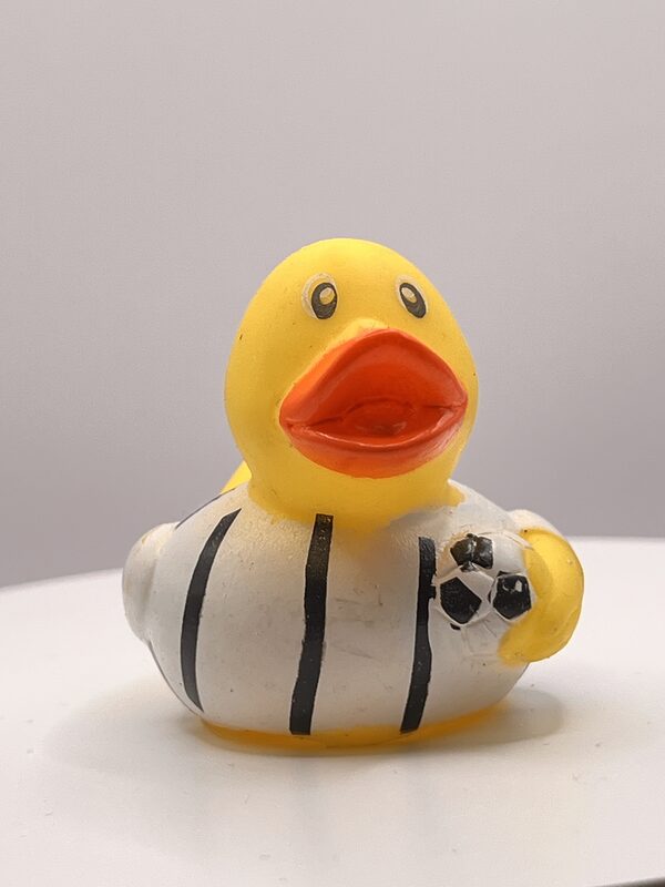 Football (white and black stripe) Rubber Ducks