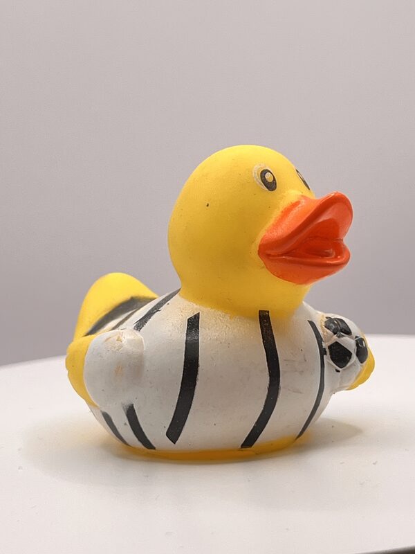 Football (white and black stripe) Rubber Ducks - Image 3