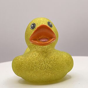 Yellow Glitter Rubber Ducks