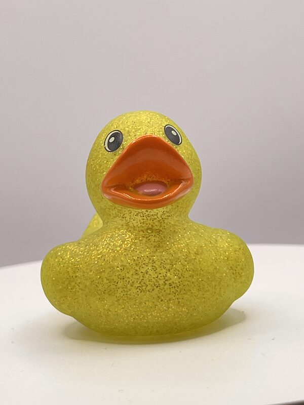 Yellow Glitter Rubber Ducks