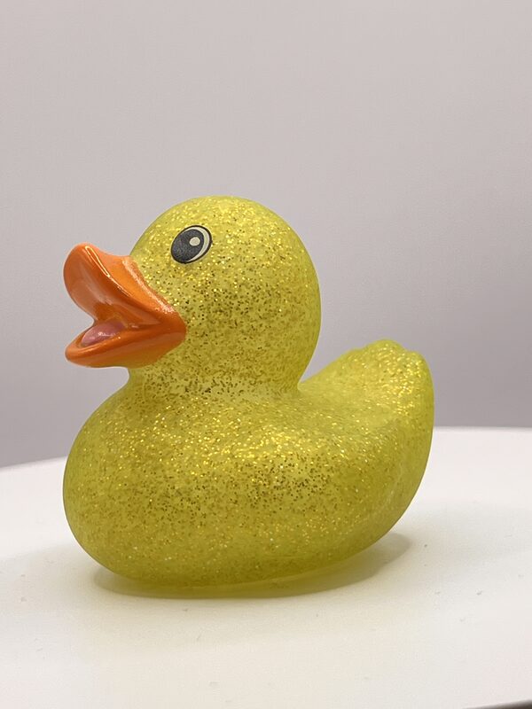 Yellow Glitter Rubber Ducks - Image 2