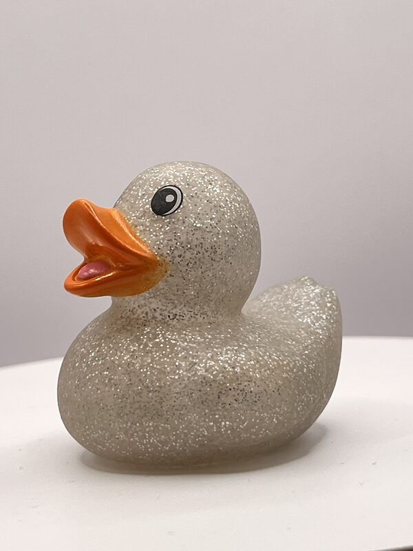 Silver Glitter Rubber Ducks - Image 2