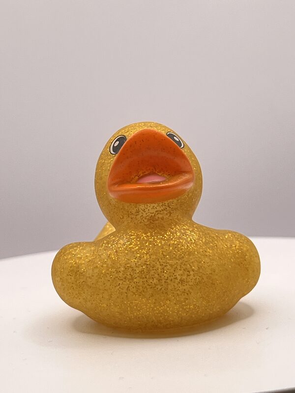 Gold Glitter Rubber Ducks