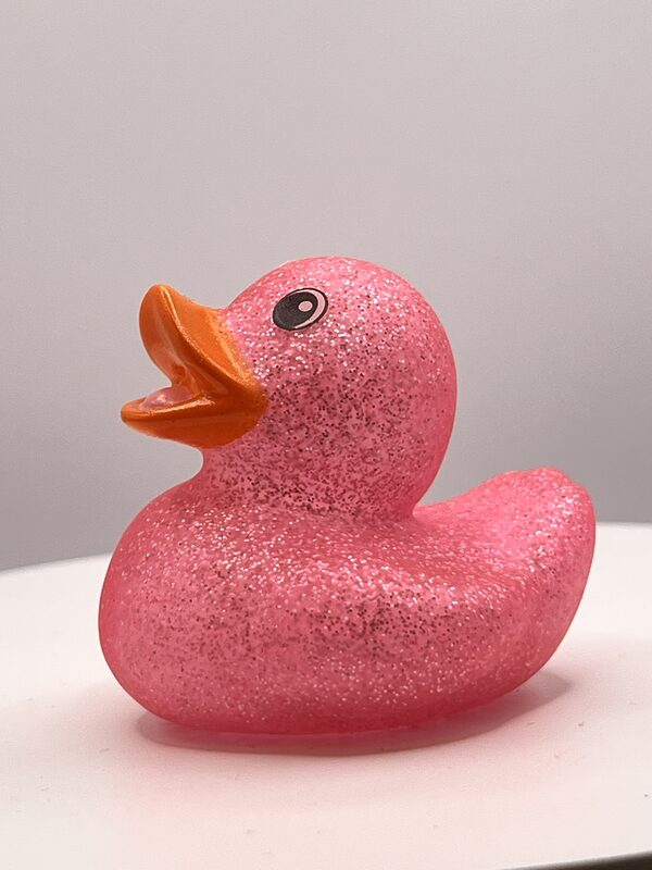 Pink Glitter Rubber Ducks - Image 2