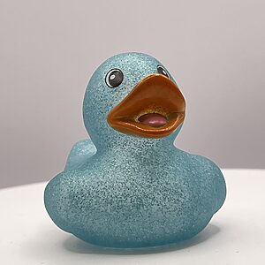 Turquiose Glitter Rubber Ducks