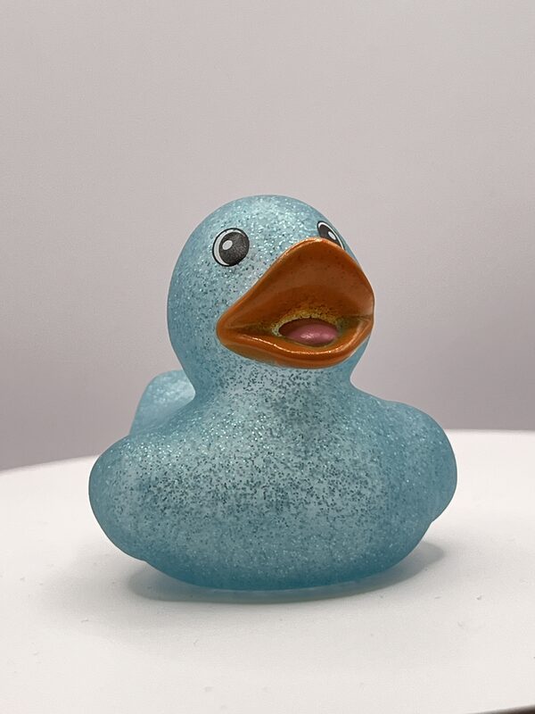 Turquiose Glitter Rubber Ducks