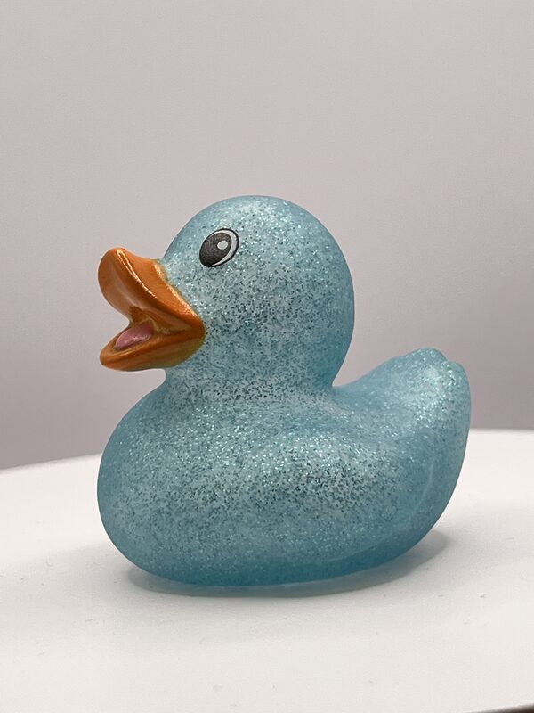 Turquiose Glitter Rubber Ducks - Image 2
