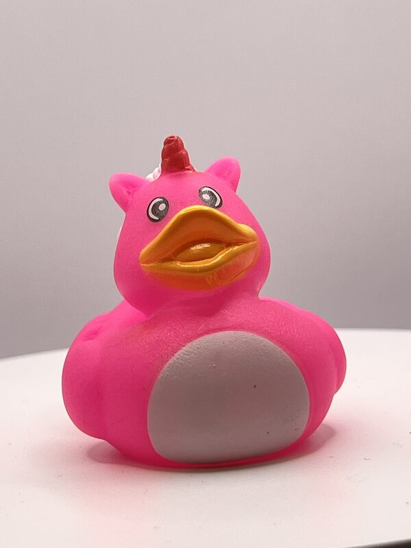 Unicorn Luminous Pink Rubber Ducks