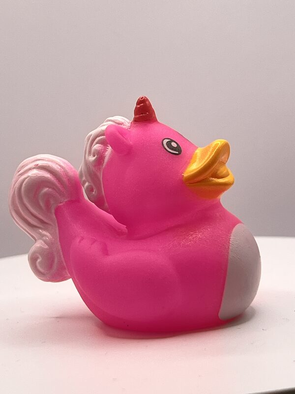 Unicorn Luminous Pink Rubber Ducks - Image 3