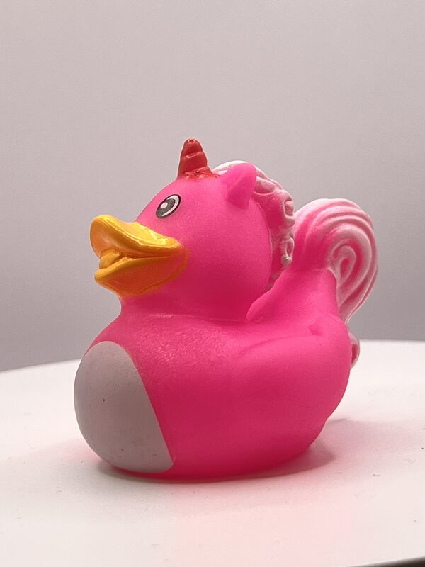 Unicorn Luminous Pink Rubber Ducks - Image 2