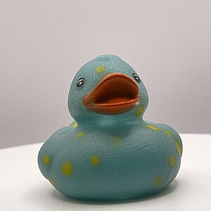 Turqoise with Yellow Spots Rubber Ducks (Copy)