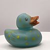 Turqoise with Yellow Spots Rubber Ducks (Copy) - Image 3