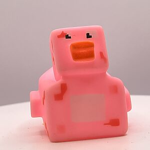 Pink Minecraft Rubber Ducks