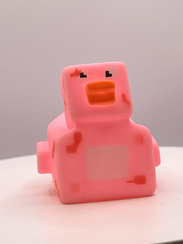 Pink Minecraft Rubber Ducks