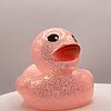Pink Glossy Glitter Rubber Ducks - Image 3