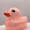 Pink Glossy Glitter Rubber Ducks - Image 2